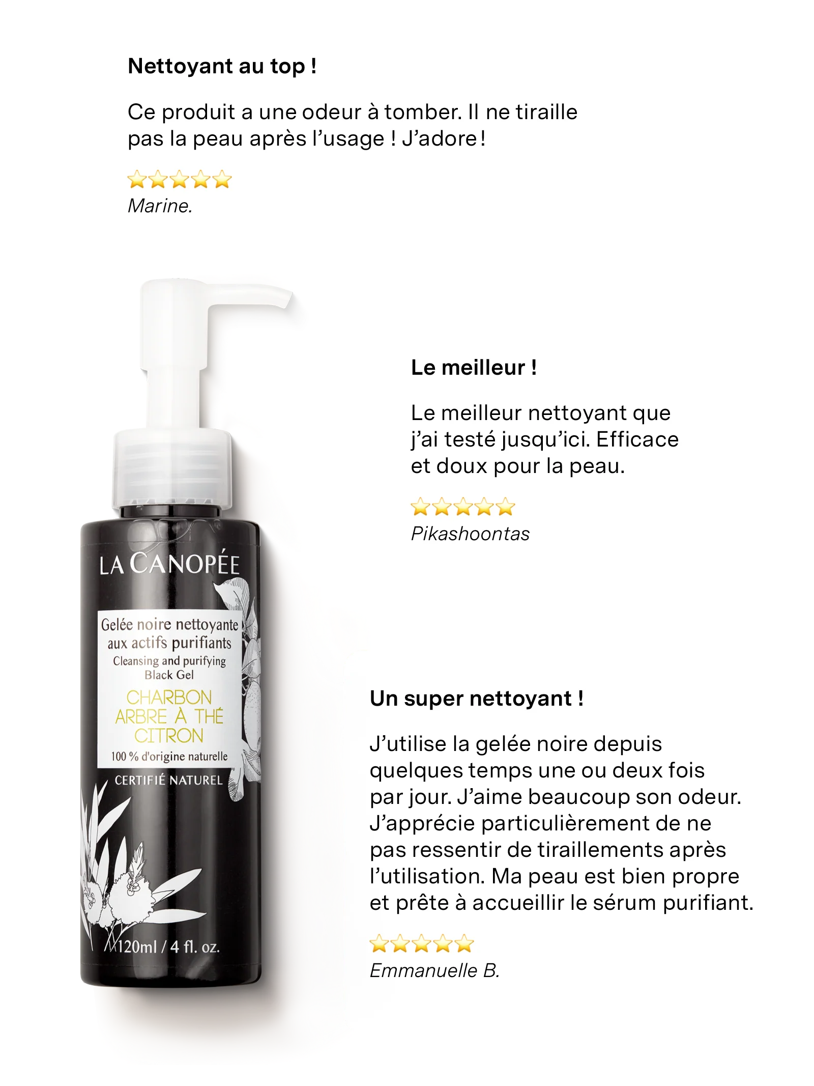 Gelée noire nettoyante aux actifs purifiants - Image 7