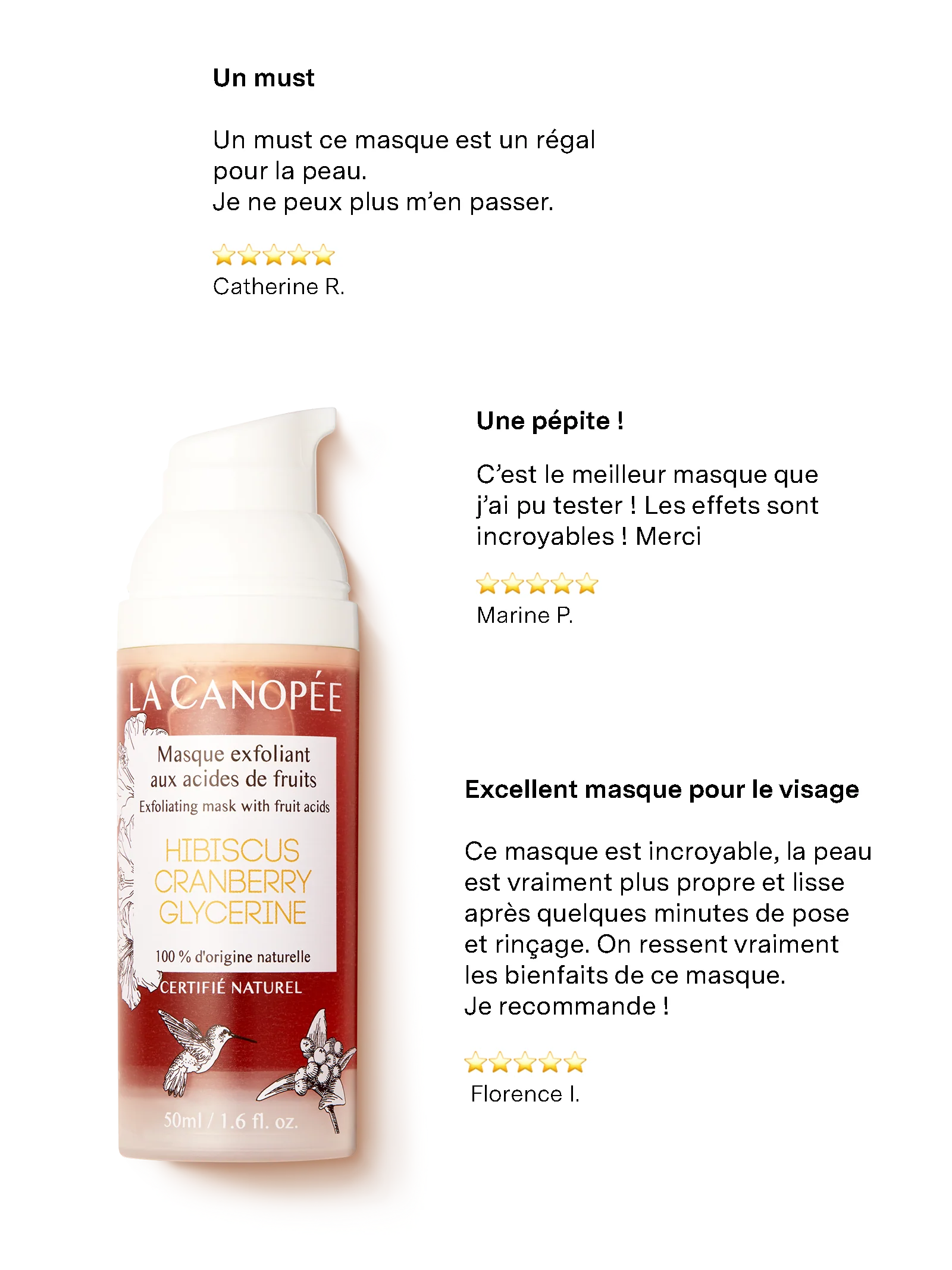 Masque exfoliant aux acides de fruits - Image 3